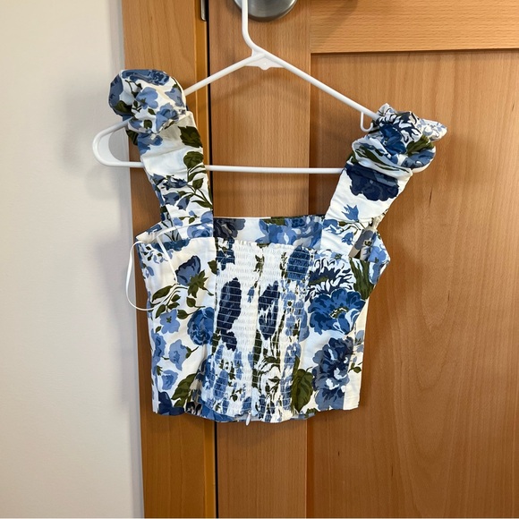 Reformation Blue Floral Tank - Picture 3 of 4